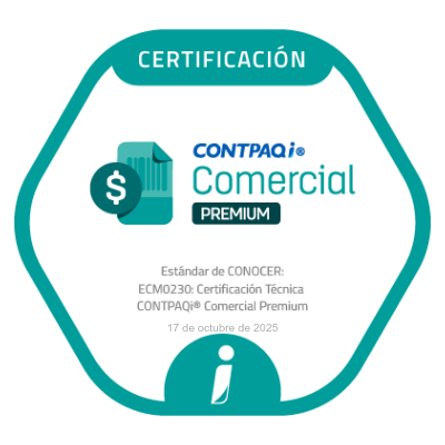 Certificación técnica CONTPAQi Comercial Premium